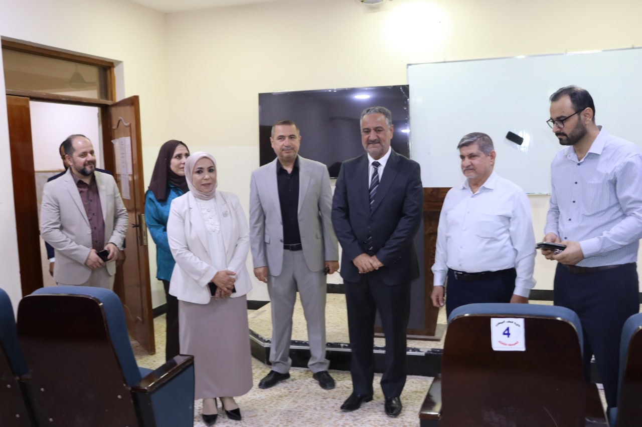 President of the University of Fallujah Inspects the Competitive Entrance Examination at the College of Veterinary Medicine