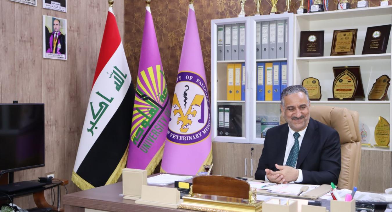 The College of Veterinary Medicine at the University of Fallujah had the honor of receiving a distinguished visit from the President of the University, Prof. Dr. Ahmed Suleiman Hamid, on the morning of Wednesday, September 3, 2025. He was warmly welcomed by the Dean of the College, Asst. Prof. Dr. Hadeel Mohammed Fayyadh, along with the associate deans, heads of scientific departments, and a number of faculty members.  During the visit, the University President expressed his appreciation for the College’s e
