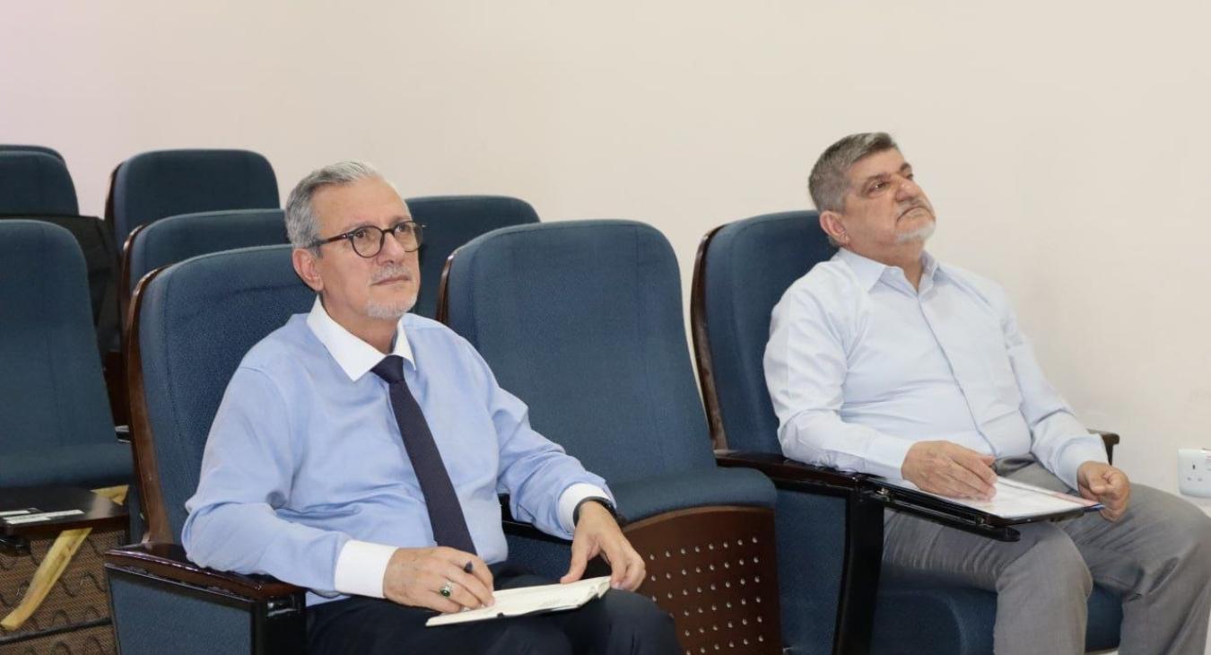 The Scientific Committees at the College of Veterinary Medicine, University of Fallujah, held meetings on Tuesday, June 23, 2026, to discuss and approve the research proposals of postgraduate (Master’s) students.  The discussions covered research projects submitted by students from the Departments of Internal Medicine and Veterinary Public Health, as well as Surgery and Theriogenology. The committees evaluated the proposals from both scientific and methodological perspectives and ensured their compliance wi