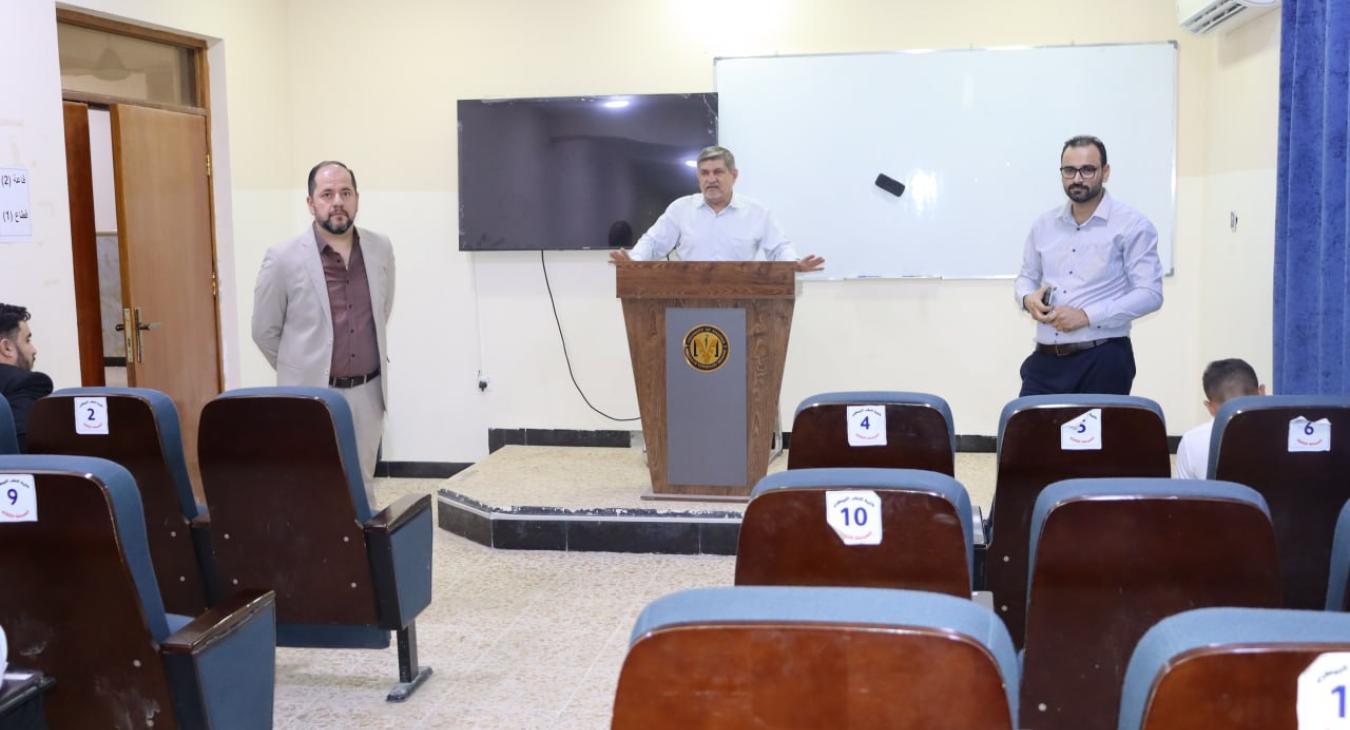 President of the University of Fallujah Inspects the Competitive Entrance Examination at the College of Veterinary Medicine