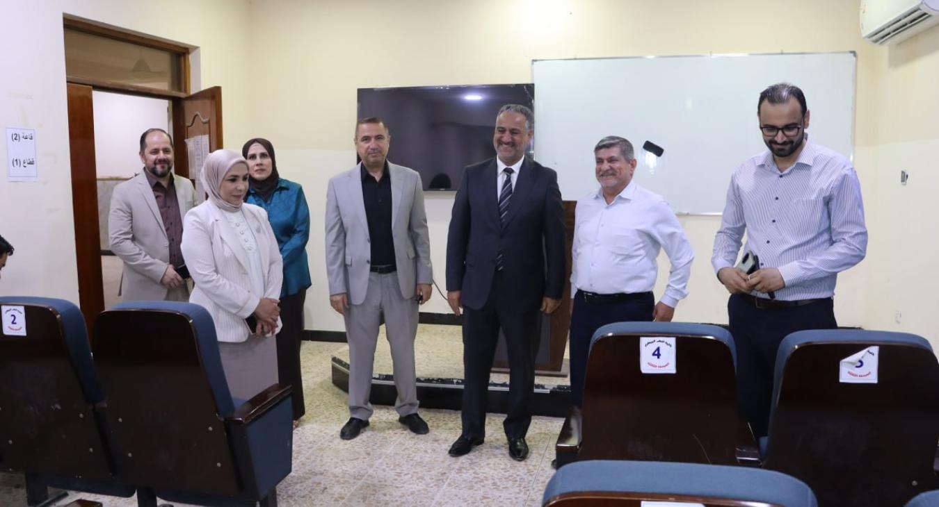 President of the University of Fallujah Inspects the Competitive Entrance Examination at the College of Veterinary Medicine