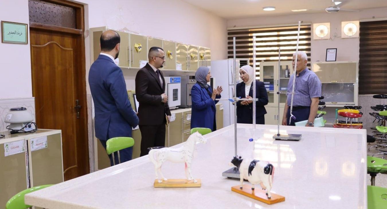 Visit of the Ministerial Committee Assigned to Evaluate the Academic Status of Veterinary Medicine Colleges to the College of Veterinary Medicine / University of Fallujah