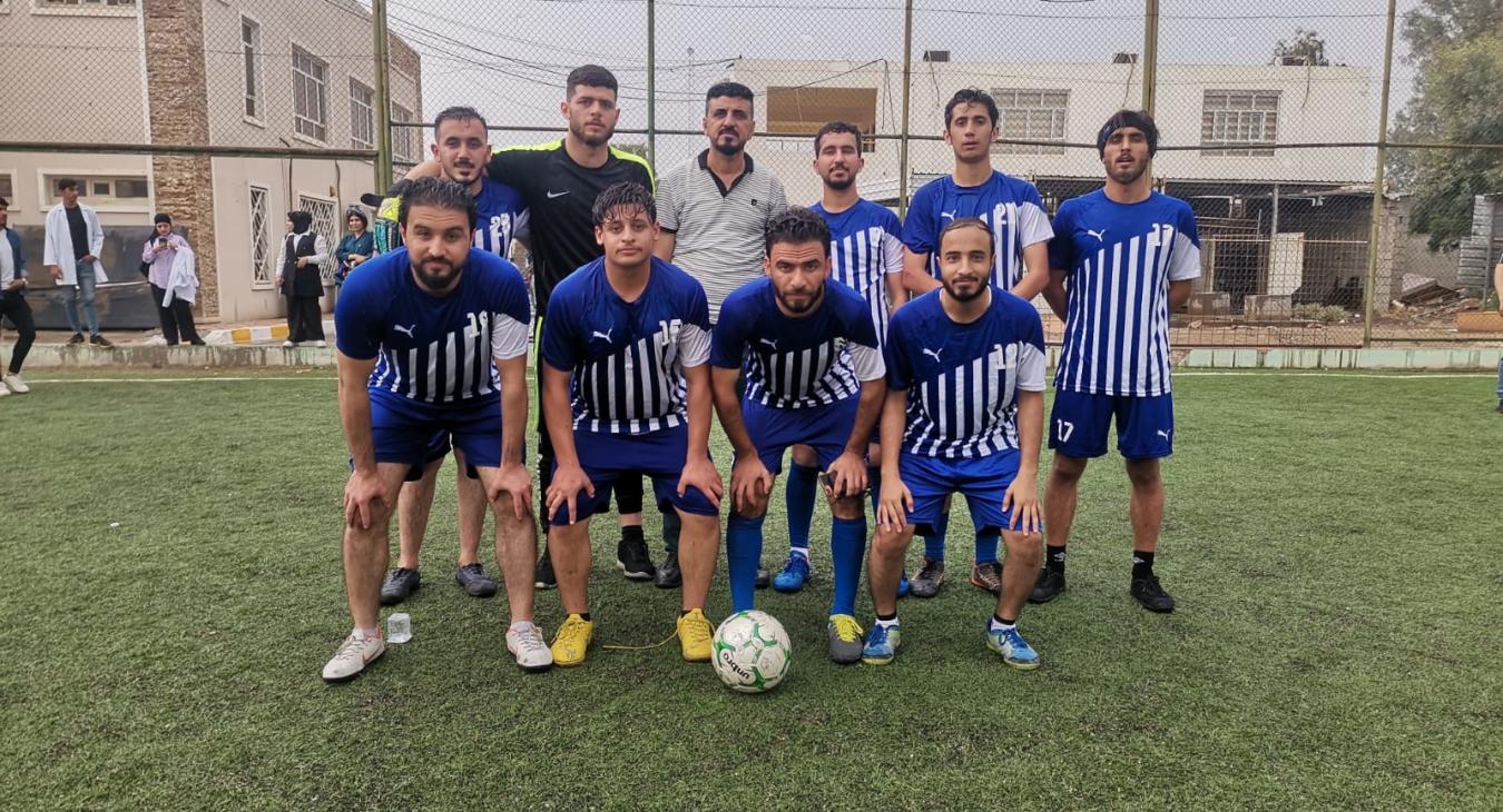 Wining of the College of Veterinary Medicine's Football Team Over the College of Applied Sciences' Team.
