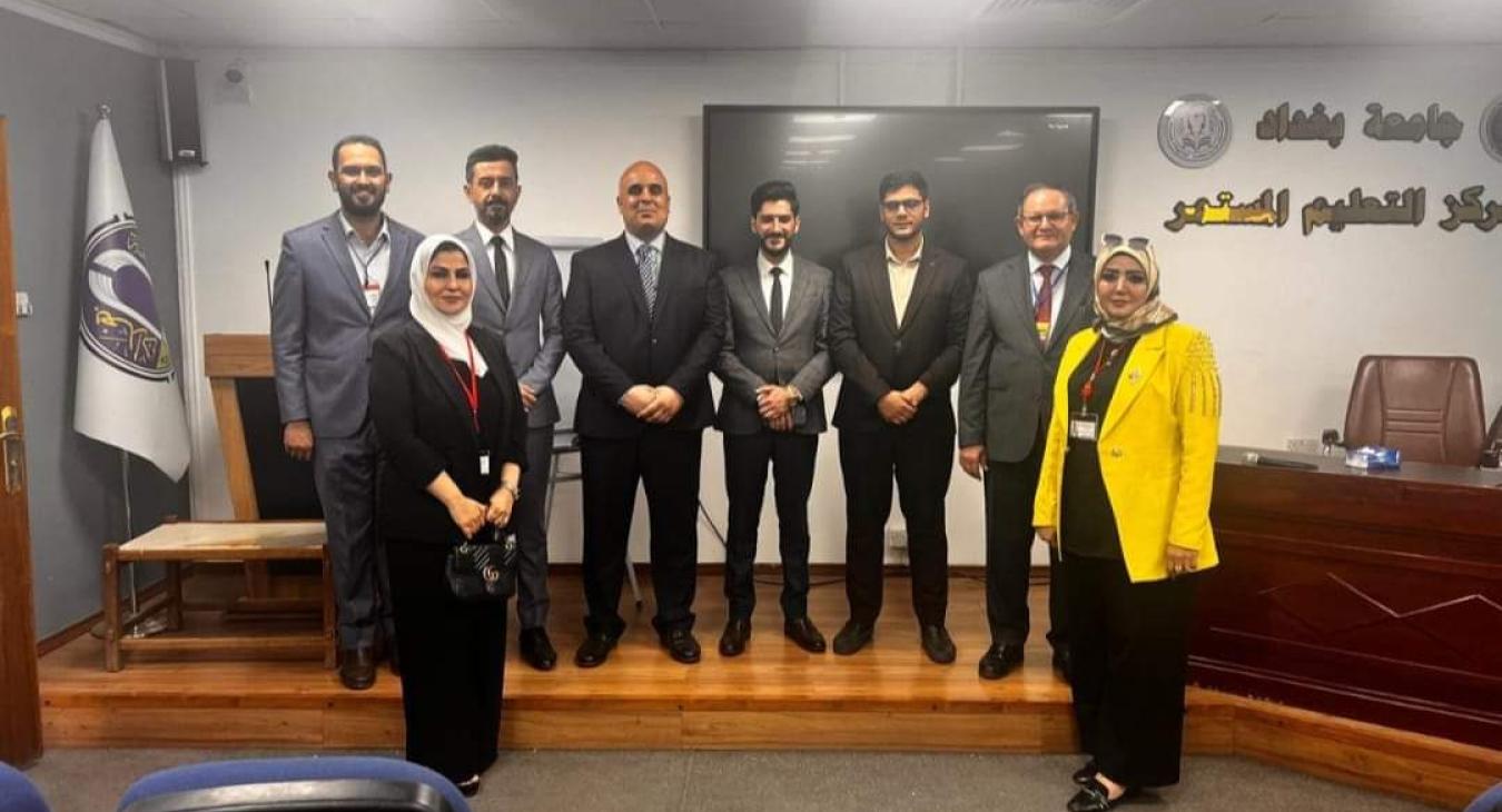 The head of the Department of Anatomy, Histology and Embryology at our college (Assistant Professor Dr. Ali Abdel Aziz Talaa) obtains an international trainer certificate.