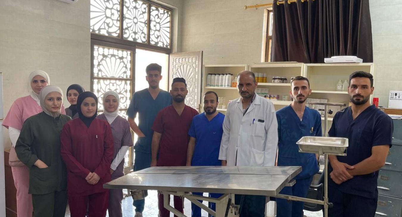 Fifth-year students at the College of Veterinary Medicine conduct clinical training at Al-Saqlawiyah Veterinary Clinic