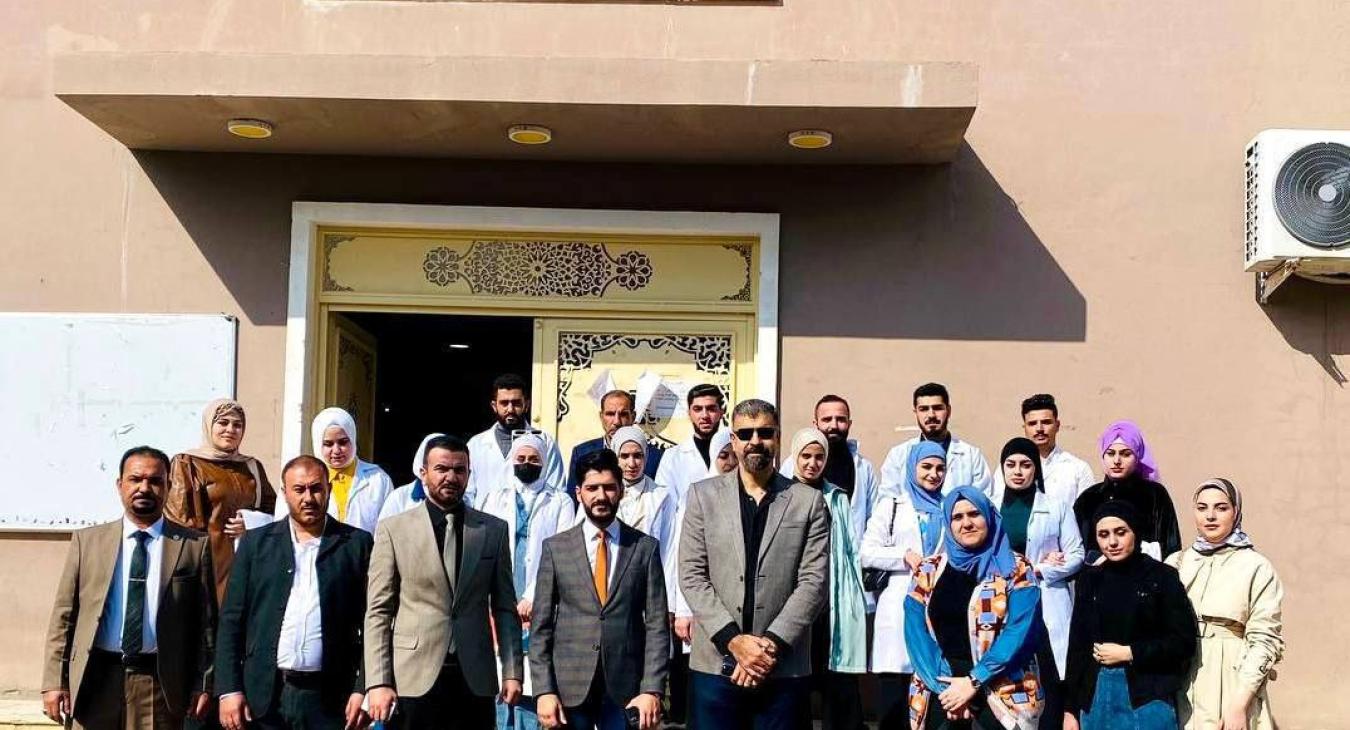 A delegation of professors and students from Al-Huda University College visited the College of Veterinary Medicine at the University of Fallujah to enhance joint scientific cooperation.