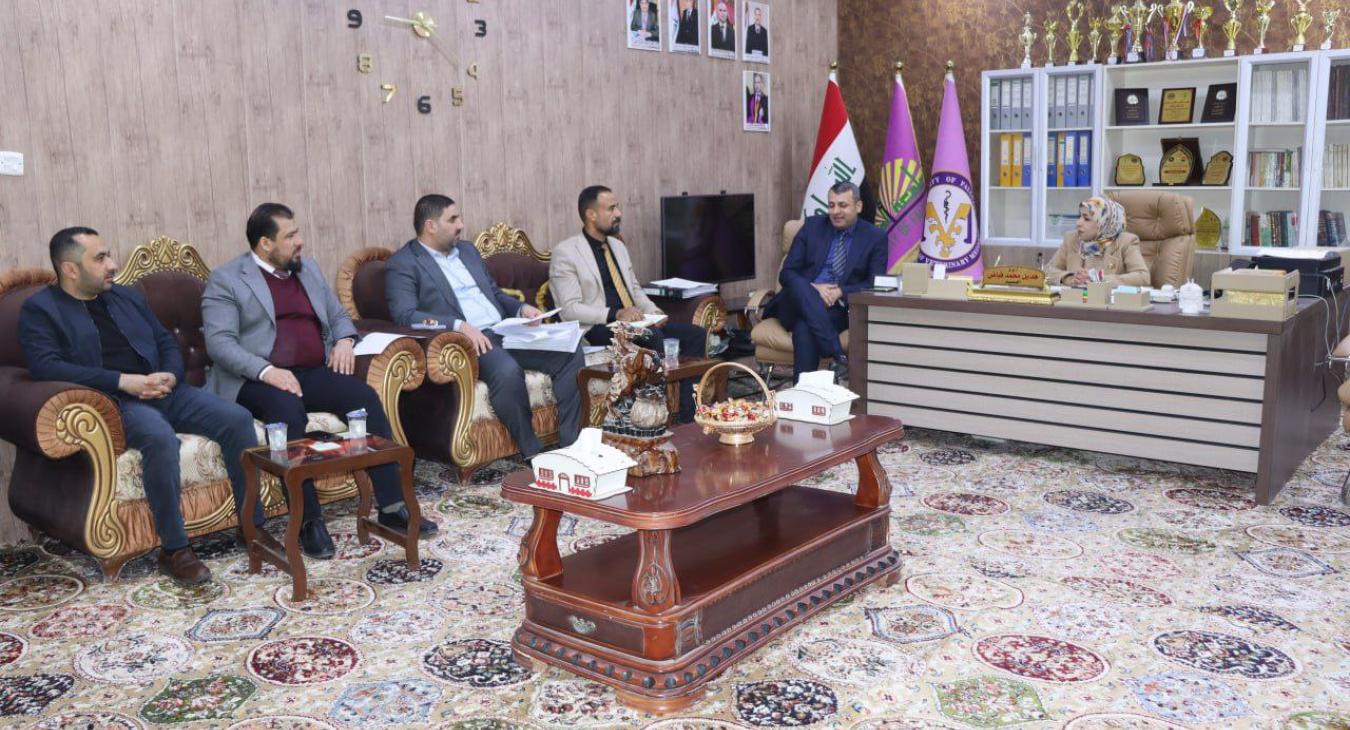 The Dean of the College holds an expanded meeting with the heads of the committees responsible for completing the program accreditation requirements.