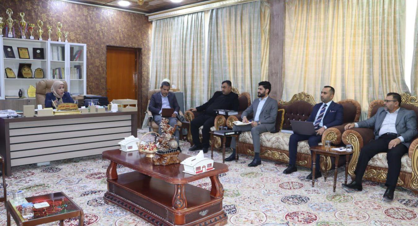 The Dean of the College holds the second meeting with the heads of the committees responsible for completing the program accreditation requirements.