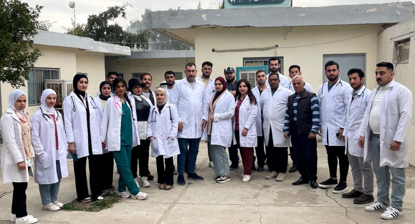 The Department of Internal and Preventive Medicine organizes a scientific visit for fourth-year students to the Equestrian Veterinary Clinic in Baghdad.
