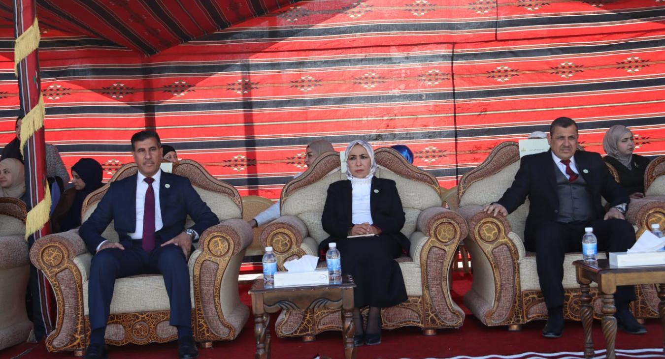 The College of Veterinary Medicine at the University of Fallujah celebrates the graduation of its students from the "Science and Construction" course.