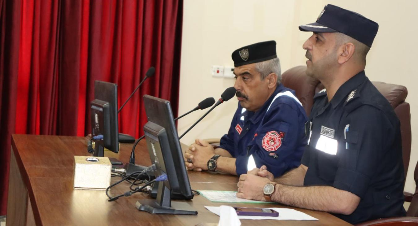 The College of Veterinary Medicine holds a seminar on public safety in cooperation with the Civil Defense Directorate in Fallujah.