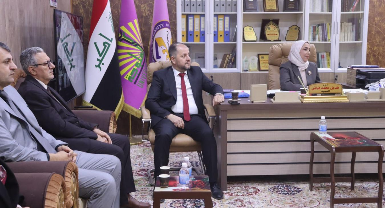 A scientific visit by a delegation from Cairo University to the College of Veterinary Medicine – University of Fallujah