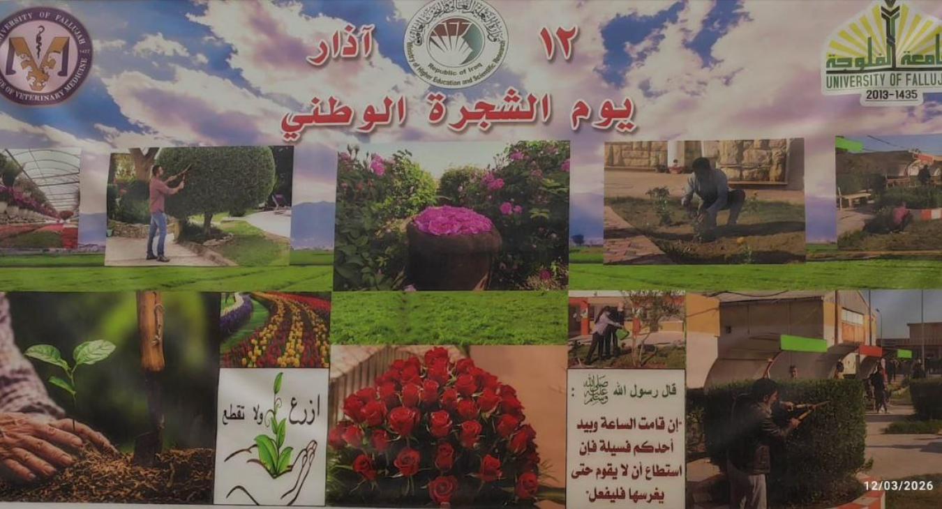 Tree Planting Campaign at the College of Veterinary Medicine – University of Fallujah